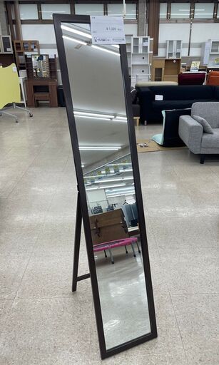 ★ジモティ割あり★  姿見 茶 H145×D49.5×W30 クリーニング済み TJ8888