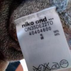 🌈【美品】niko and… ③デザイン ボーダーセーターの画像