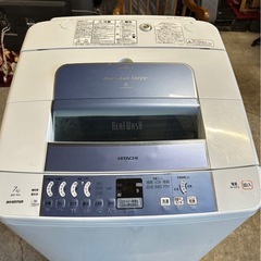 J0104  0円  持ち帰り（引き取り）限定品　 日立 洗濯機 2009年 7kgの画像