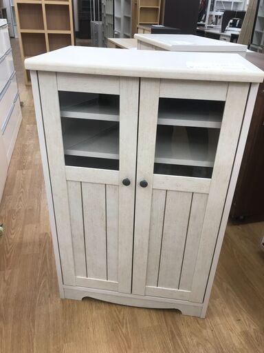 ★ジモティ割あり★ ニトリ レンジ台 アイボリー H92×W59×D36 クリーニング済み KJ6367