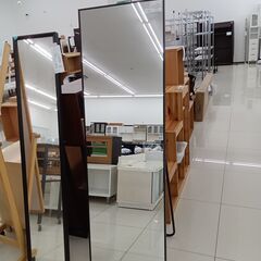 ★ジモティ割あり★  ミラー ブラック H160.5×D2.2×...