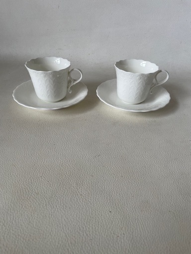 NARUMI ナルミ カップ＆ソーサー セット Silky White シルキー