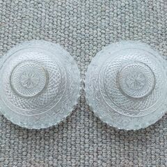 ガラス　皿　昭和　レトロの画像