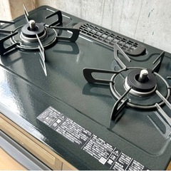 お引取り限定 美品 22年製 リンナイ LPガス用コンロ 2口ガステーブル KG35NBKL ③ お引取り限定 美品 22年製 リンナイ LPガス用コンロ 2口