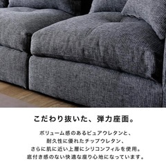 3人掛けローソファの画像