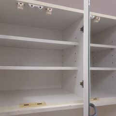 C04】☆食器棚 3枚扉 白