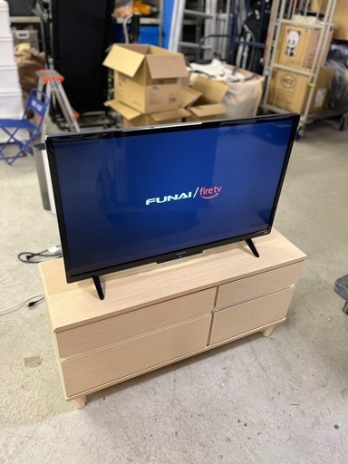 【東区】FUNAI/フナイ 2023年製 液晶カラーテレビ FL-32HF140 32インチ ヤマダ電機 テレビ台付き