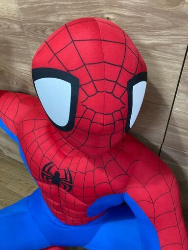 スパイダーマン 特大 フィギュア ぬいぐるみ 中古品