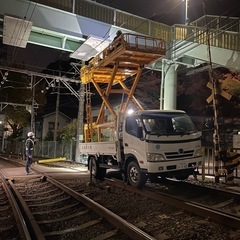 鉄道の電気工事業です！残業なし！