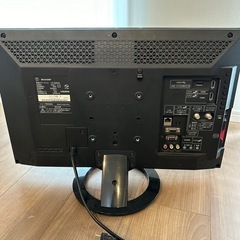 SHARP 22v型テレビの画像