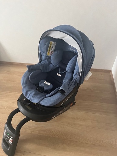 チャイルドシート エールべべ プレミアム クルット4i ナチュラルブルー