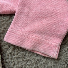 ピンク 花柄デザインパーカー トレーナー　80cmの画像