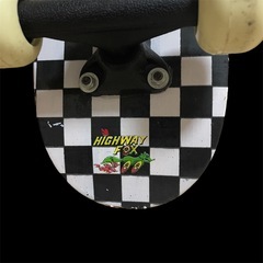 HIGHWAY FOXスケートボード 42cm×13cm チェック柄の画像