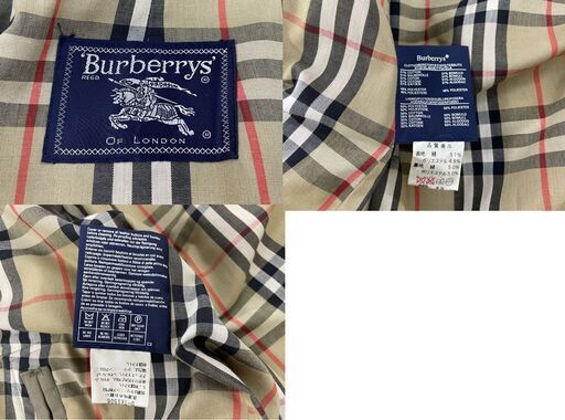 Burberrys ステンカラー コート メンズ カーキ バーバリー 裏地 ノバチェック柄 ロング 札幌市手稲区