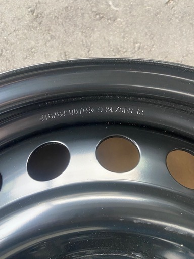 新車外しスチールホイール
