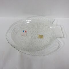 フランス フィッシュ プレート アルコロック Arcoroc ガ...