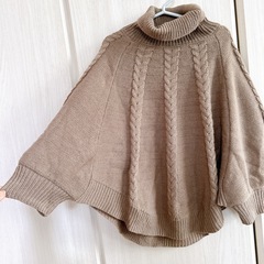 teteatete テータテート　ニットポンチョ　120の画像