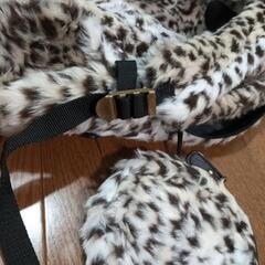 新品未使用ボアリュックサックヒョウ柄の画像