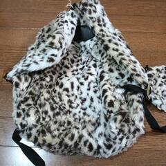 新品未使用ボアリュックサックヒョウ柄の画像