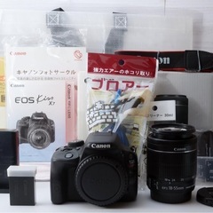 ★Canon EOS kiss X7★大人気●スマホ転送●付属品完品  1ヶ月動作補償あり！ 安心のゆうパック代引き発送！ 送料、代引き手数料無料！の画像