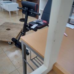 ★ジモティ割あり★  デスク 白　ブラウン W64×D45×H180 クリーニング済み OJ5975の画像