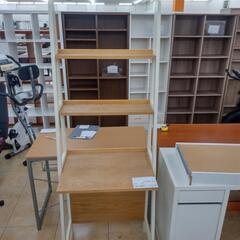 ★ジモティ割あり★  デスク 白　ブラウン W64×D45×H1...