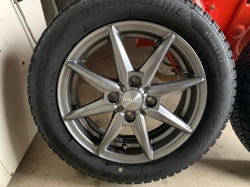 中古スタッドレスタイヤホイール4本セット　
155/65R14