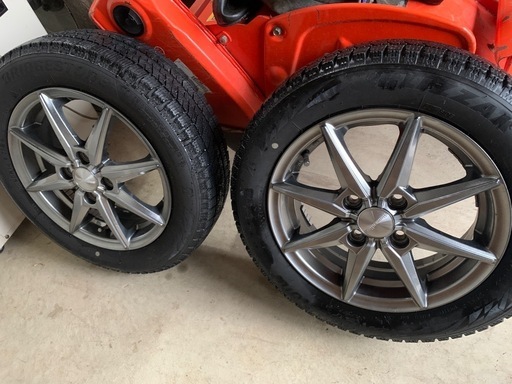  中古スタッドレスタイヤホイール4本セット　
155/65R14