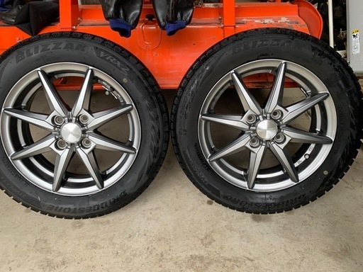  中古スタッドレスタイヤホイール4本セット　
155/65R14