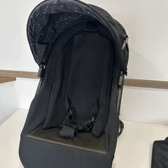 79  KATOJI カトージ 2WAY メッシュ バウンサー ラグジュアリー ブラック ベビーチェア  テーブル付きの画像