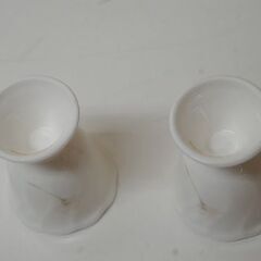 Noritake エッグスタンド 2個セット 口径5.5×高さ6cm ホワイト 花 華 食器 陶磁器 ノリタケ 卵立て 札幌市 清田区 平岡の画像