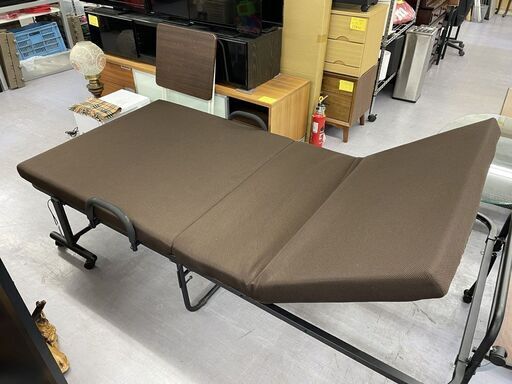 折りたたみベッド リクライニング機能付き シングル DCM-FBTH-S DCM メッシュ 幅２１６×奥行き１０５×高さ５５．５ｃｍ 