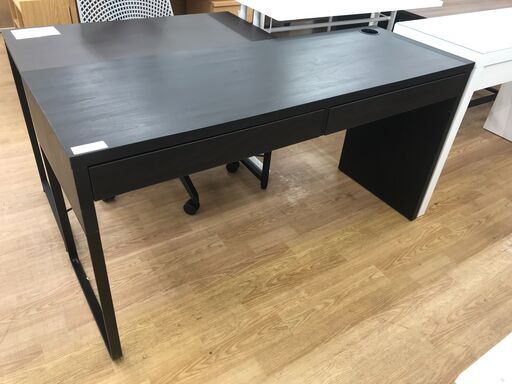 ★ジモティ割あり★ IKEA デスク ダークブラウン H75×W142×D50 クリーニング済み KJ6376