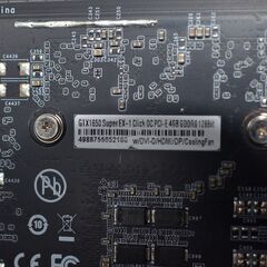 中古良品 ゲーミンググラフィックボード GeForce GTX 1650 SUPER EX-1 4GB グラフィックカードの画像