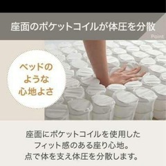 【美品】【価格1/4】【10/5までに引き取り希望】ニトリ　3人掛けソファ　　の画像