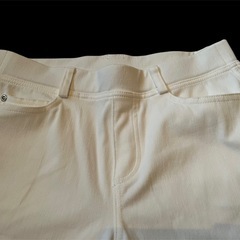 【お話し中】【未使用品】レディース　ストレッチデニム  L  ホワイトの画像