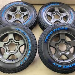 早い者勝ち！ジムニー純正ガンメタ仕様×TOYO オープンカントリ...