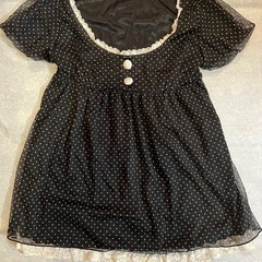 レース ドット シフォン トップス