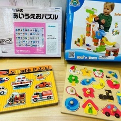 子供向け木製知育パズルセット（Gakken、Wonderworl...