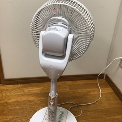上下はOK左右首振り不動のコンパクトなリビング扇風機ですの画像