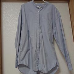 【新品 未使用】ユニクロ 長袖 Yシャツ ブラウス スーツ 青 ...