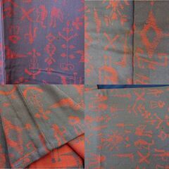 【中古品】【長期保管品】【シミ・汚れ有】 着物　灰色地　昭和時代の画像