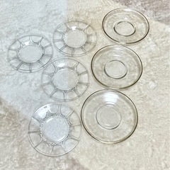 ガラス　小皿　7枚セット