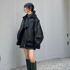 値下げ SLY オーバーサイズ B-3 2022 ムートンアウターの画像