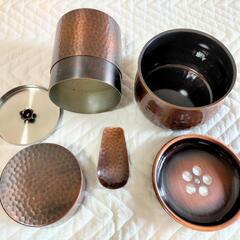 純銅製の茶器の画像