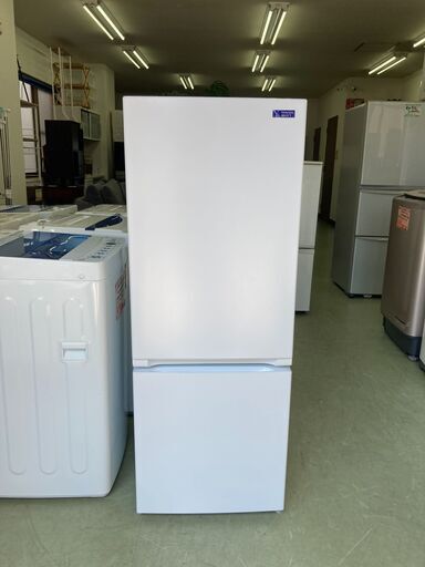 【リサイクルショップ　ピカソ　小松原】ヤマダ電機 156L 右開き 2ドア冷蔵庫 2019年製 ホワイト YRZF15G1★4309★