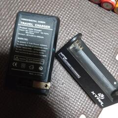 充電池　18650 充電器　バッテリーの画像