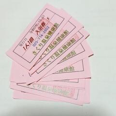 新潟県南魚沼市 さぐり温泉 入浴券 10枚 残2セットの画像