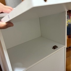 ３段 カラーボックス 扉付き ニトリの画像