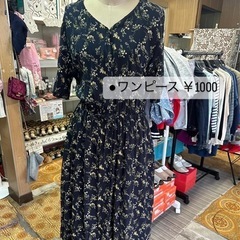 花柄ロングワンピース
